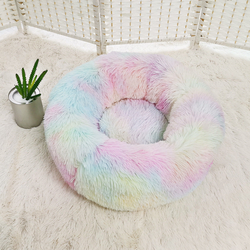 Donut Calming Plush Nest