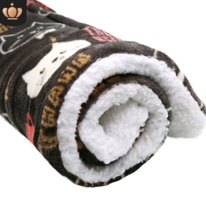 Cute Cat & Dog Fleece Blanket
