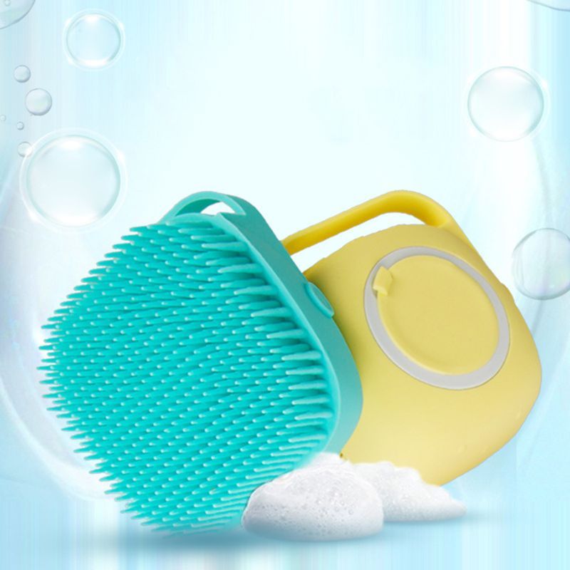 Soft Silicone Grooming Scrubber for Dogs & Cats