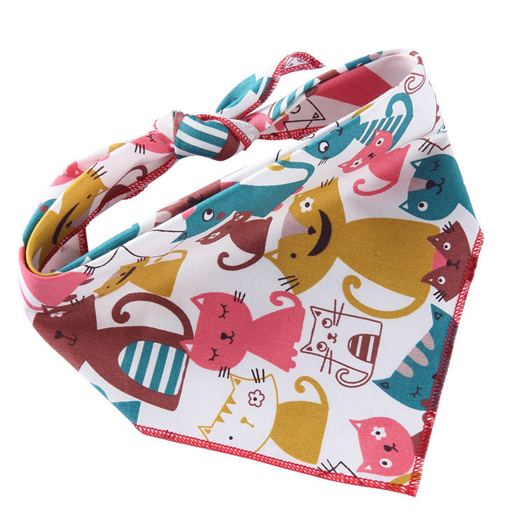 Soft Cotton Adjustable Dog Scarf