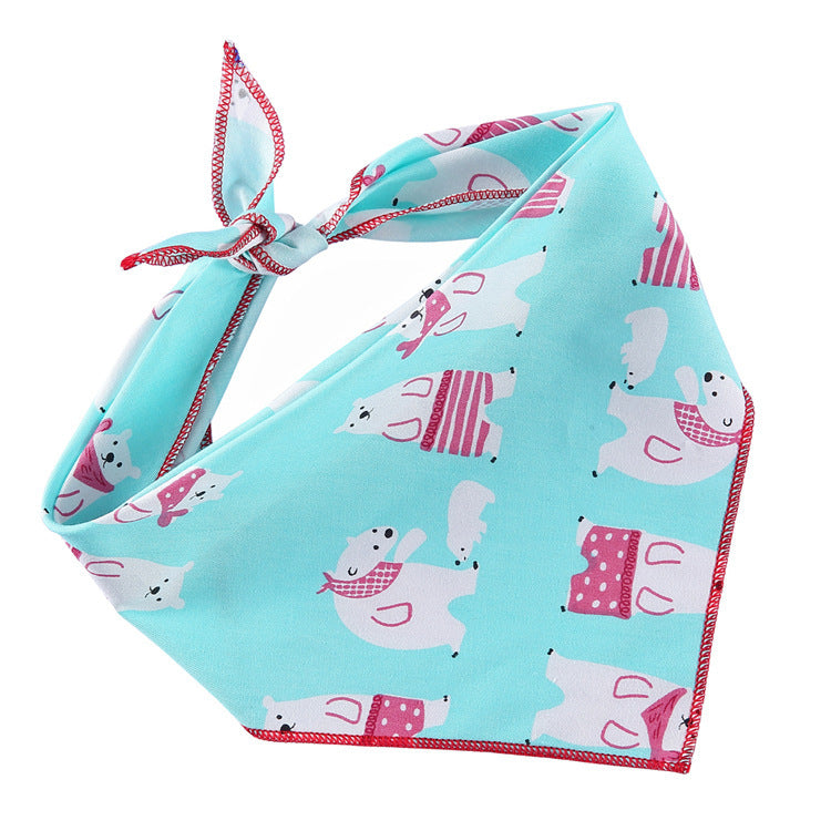Soft Cotton Adjustable Dog Scarf