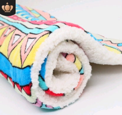 Cute Cat & Dog Fleece Blanket