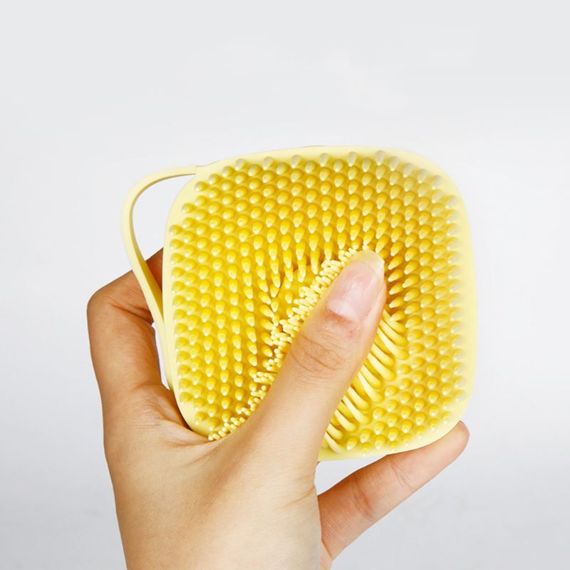 Soft Silicone Grooming Scrubber for Dogs & Cats