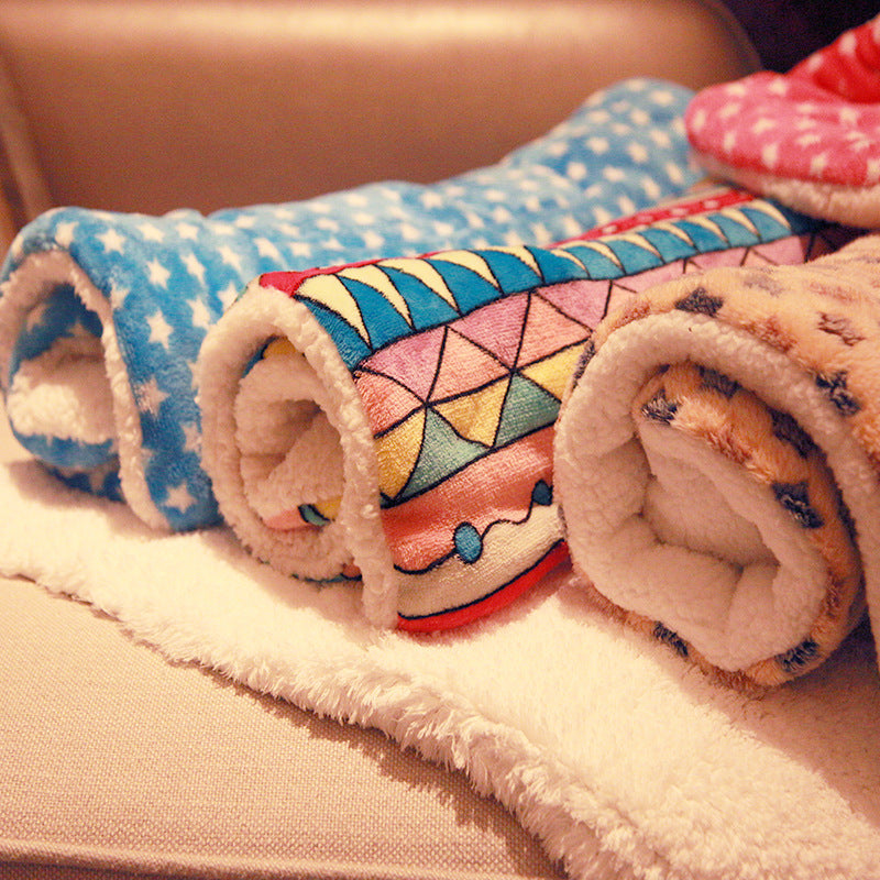 Cute Cat & Dog Fleece Blanket