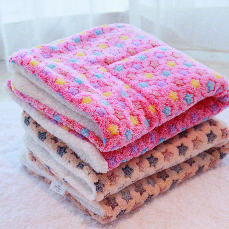 Cute Cat & Dog Fleece Blanket