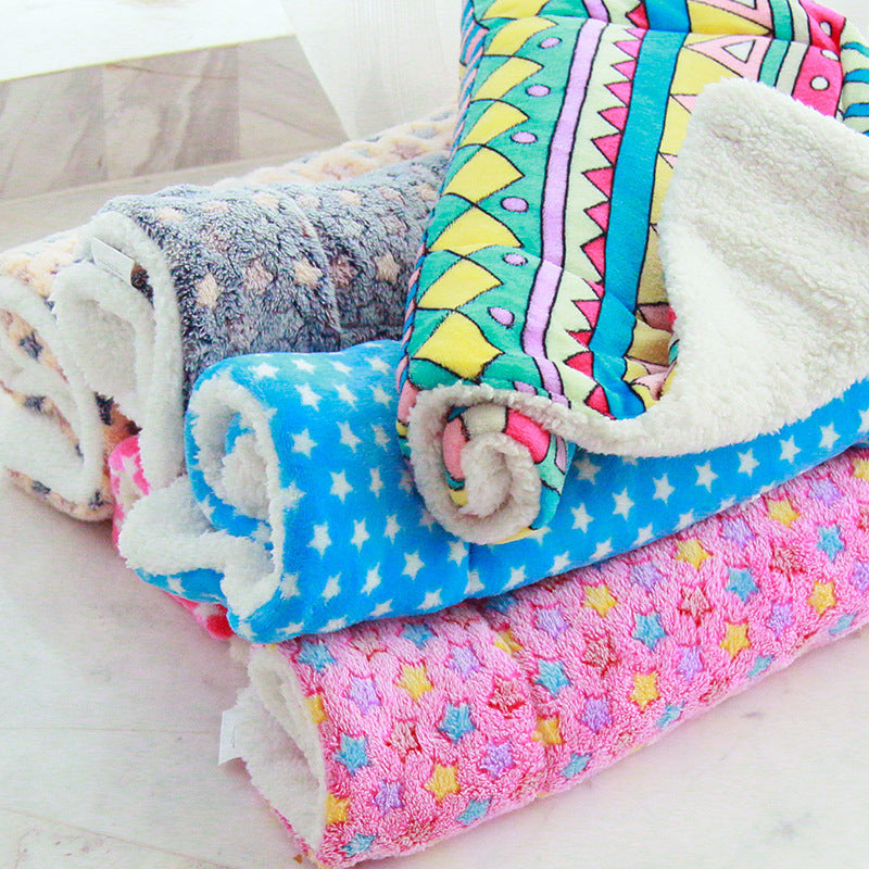 Cute Cat & Dog Fleece Blanket