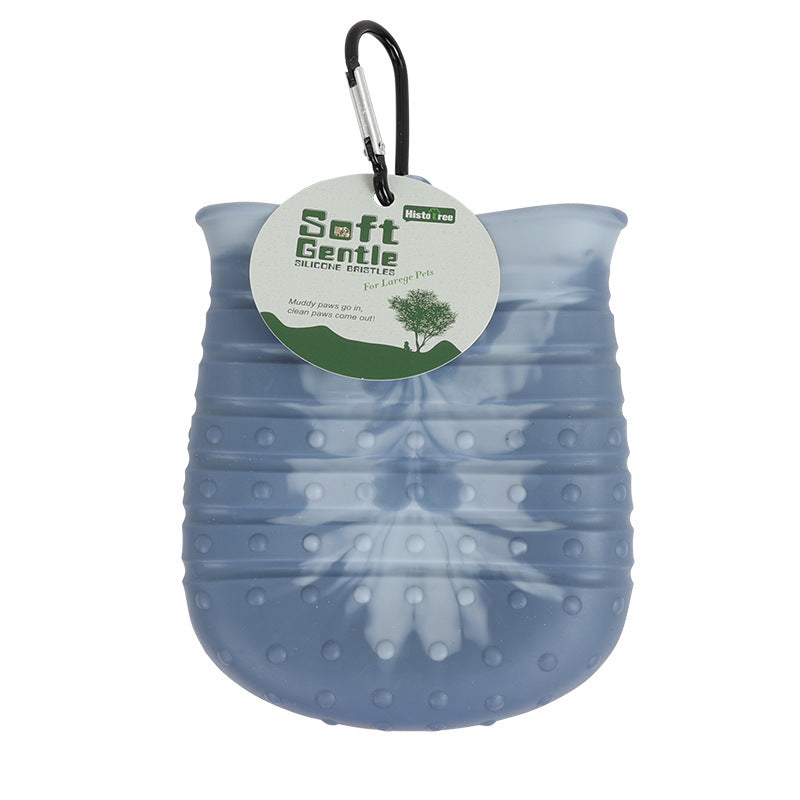 Soft Brush Foot Washer for Easy Pet Paw Cleaning