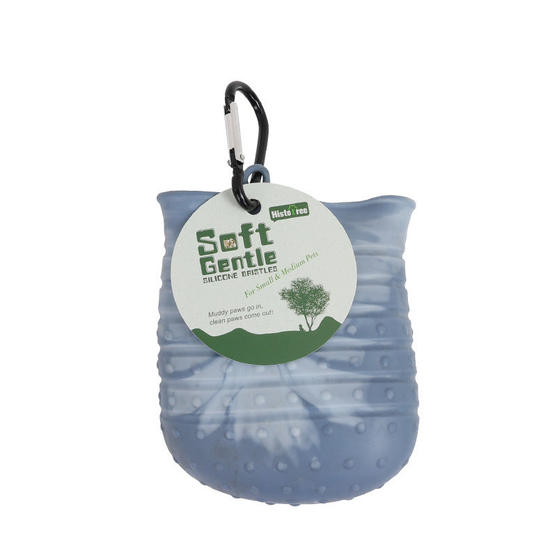 Soft Brush Foot Washer for Easy Pet Paw Cleaning