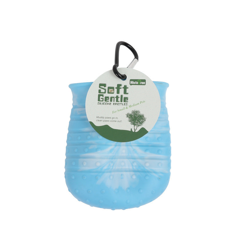 Soft Brush Foot Washer for Easy Pet Paw Cleaning