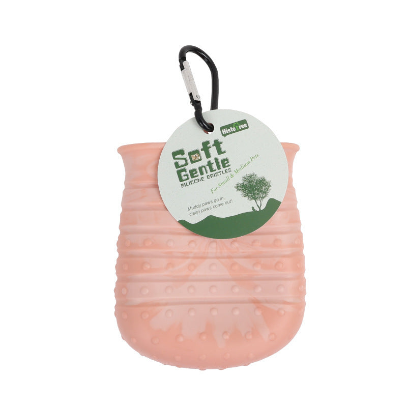 Soft Brush Foot Washer for Easy Pet Paw Cleaning