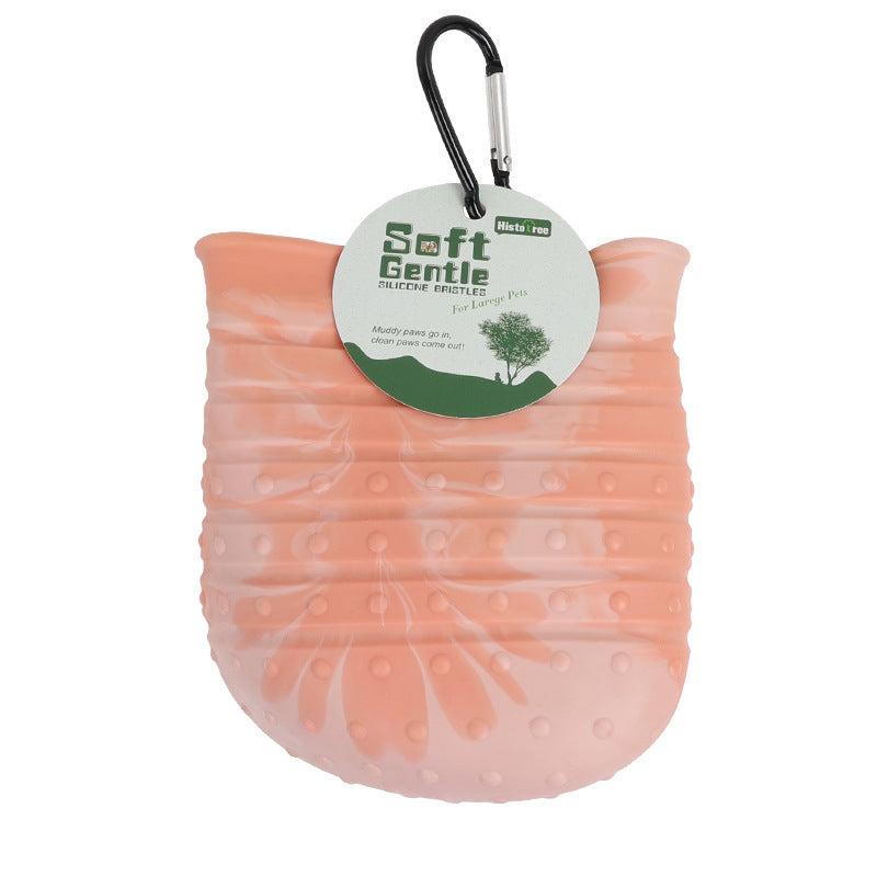 Soft Brush Foot Washer for Easy Pet Paw Cleaning