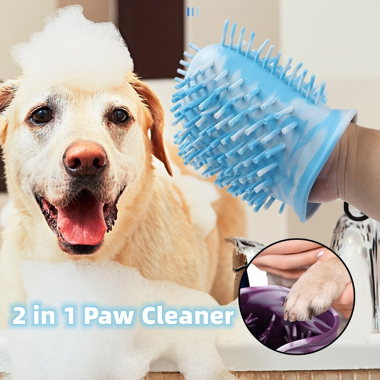 Soft Brush Foot Washer for Easy Pet Paw Cleaning