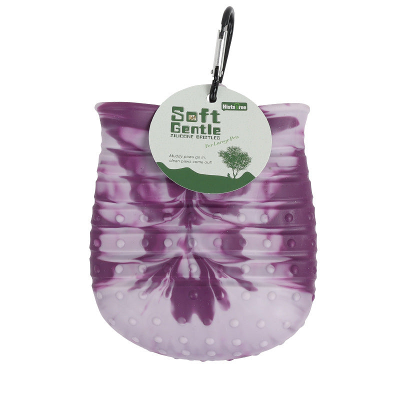 Soft Brush Foot Washer for Easy Pet Paw Cleaning
