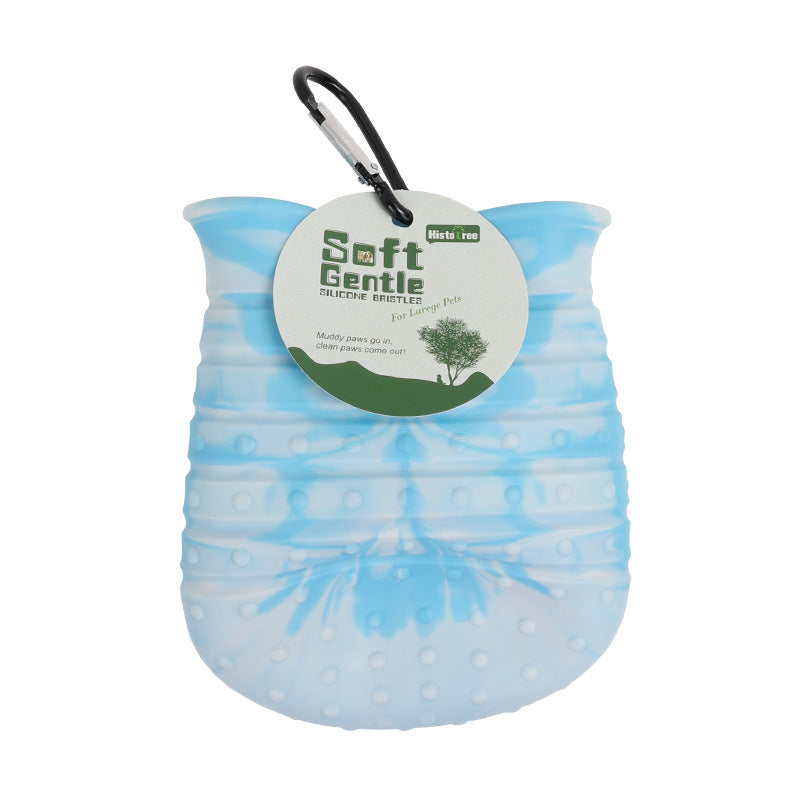 Soft Brush Foot Washer for Easy Pet Paw Cleaning