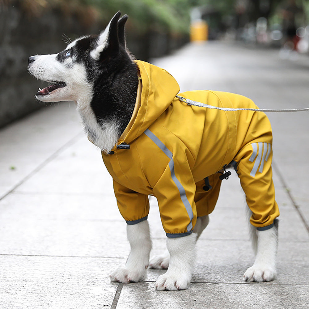 Waterproof Jacket with Hood for Small & Medium Dogs