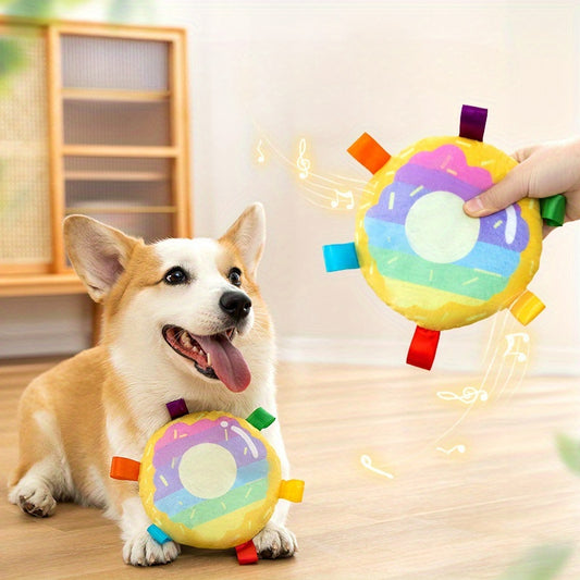 Soft Squeaky Outdoor Frisbee Toy