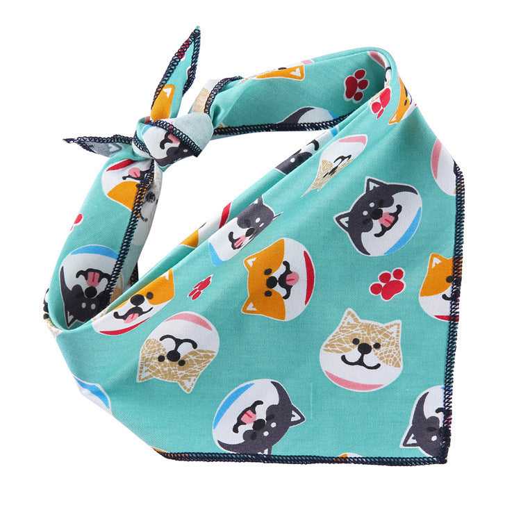Soft Cotton Adjustable Dog Scarf