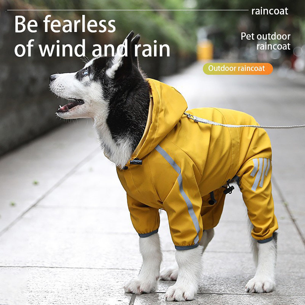 Waterproof Jacket with Hood for Small & Medium Dogs