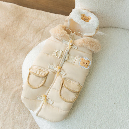 Anti-Lint Warm Jumpsuit