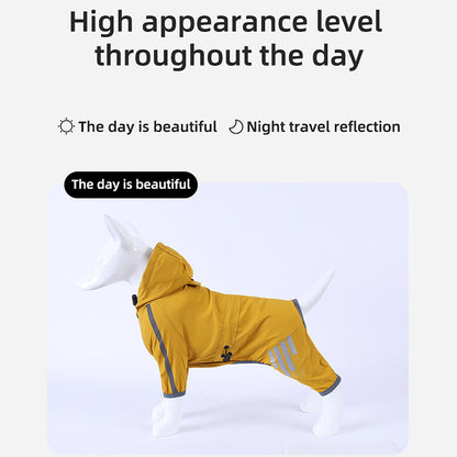 Waterproof Jacket with Hood for Small & Medium Dogs